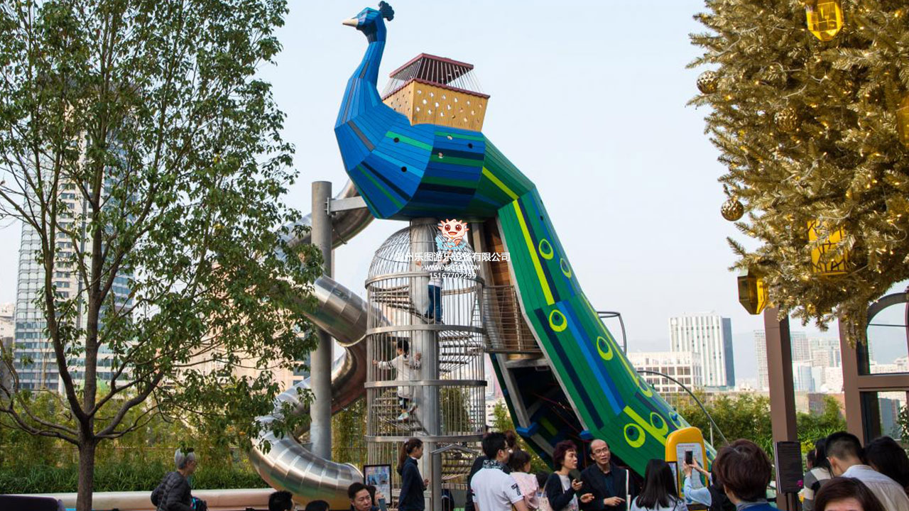 鳳凰不銹鋼滑梯 樓頂網(wǎng)紅游樂(lè)打卡