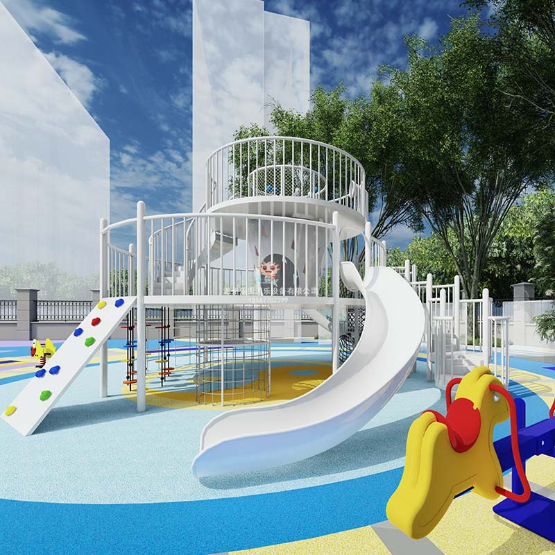 高檔住宅小區(qū)如何選擇組合滑梯？