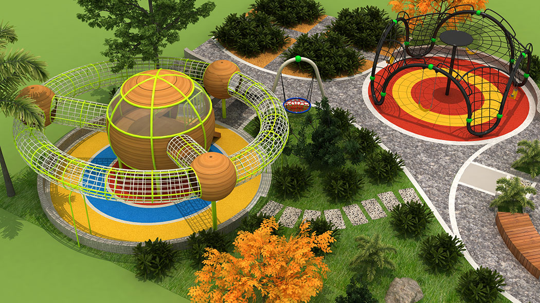 兒童公園有哪些類型的繩網(wǎng)攀爬設(shè)施？